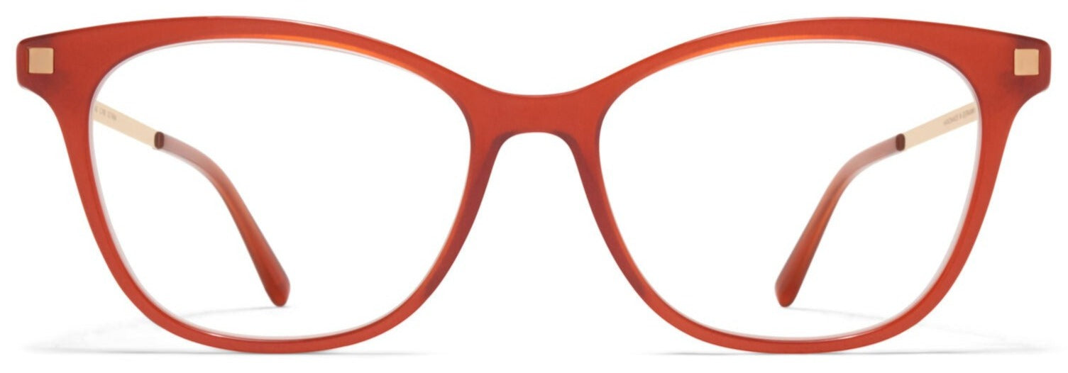 Alexander Daas - Mykita Sesi Eyeglasses - Milky Peach & Champagne Gold - Front View