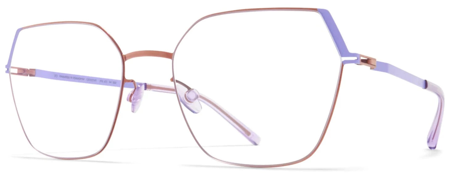 Alexander Daas - Mykita Stine Eyeglasses - Purple Bronze & Iris Lilac - Side View