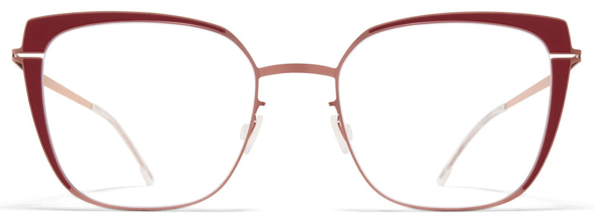 Alexander Daas - Mykita Viola Eyeglasses - Purple Bronze &amp; Cranberry - Front View