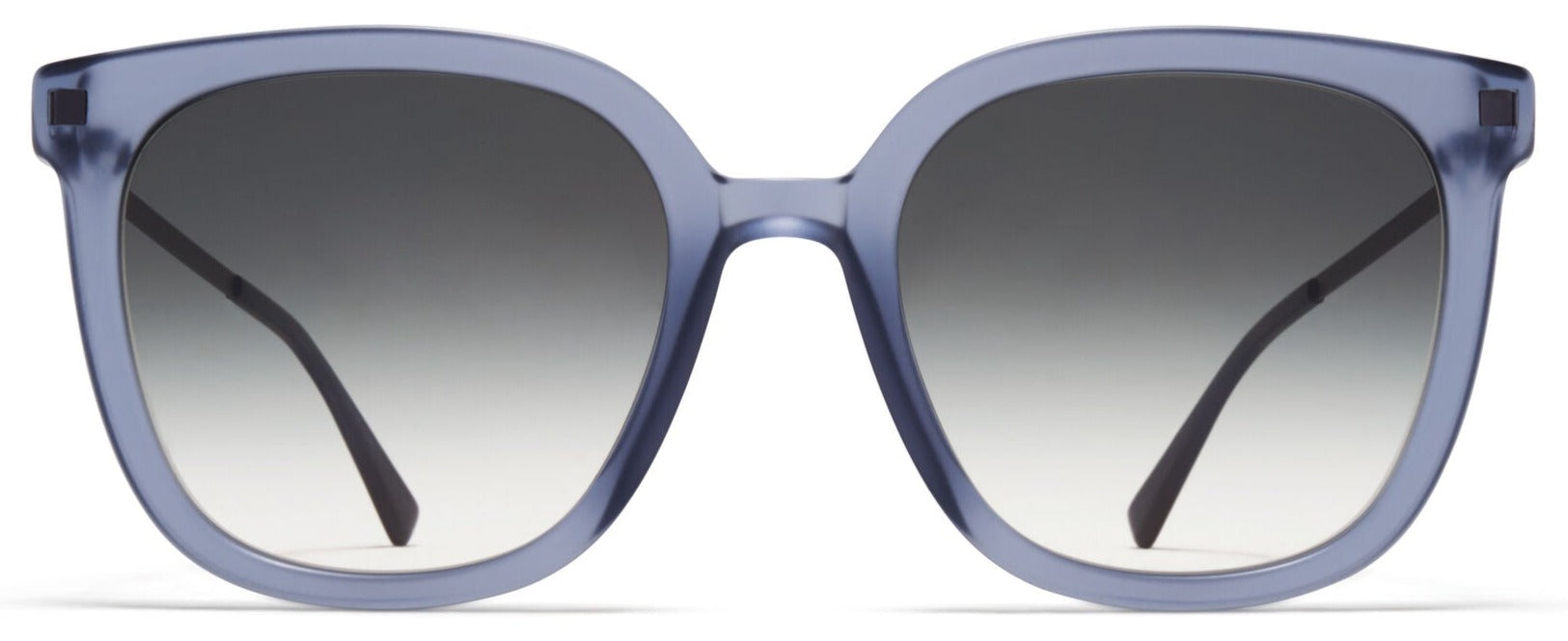 Alexander Daas - Mykita Viska Sunglasses - Matte Deep Ocean & Black - Front View