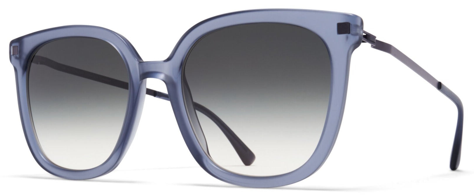 Alexander Daas - Mykita Viska Sunglasses - Matte Deep Ocean & Black - Side View