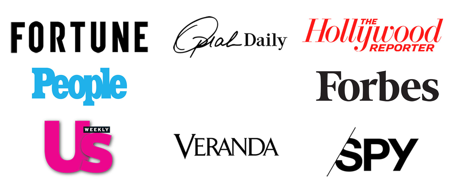 Alexander Daas Press featured in Fortune, Oprah Daily, The Hollywood Reporter, People, Forbes, Us Weekly, Veranda, and Spy