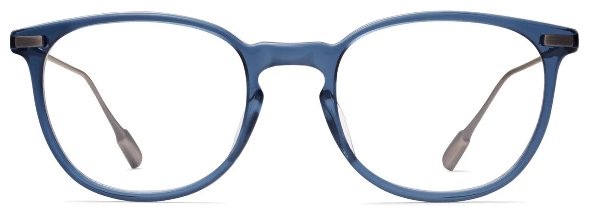 Alexander Daas - Robert Marc 2018 Eyeglasses - Blue &amp; Antique Silver - Front View