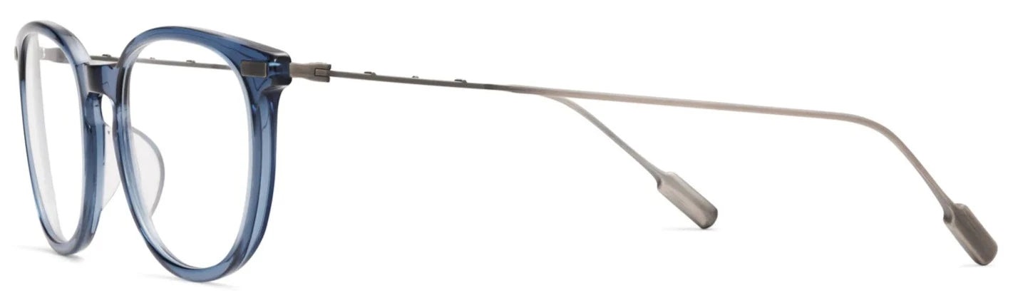 Alexander Daas - Robert Marc 2018 Eyeglasses - Blue & Antique Silver - Side View