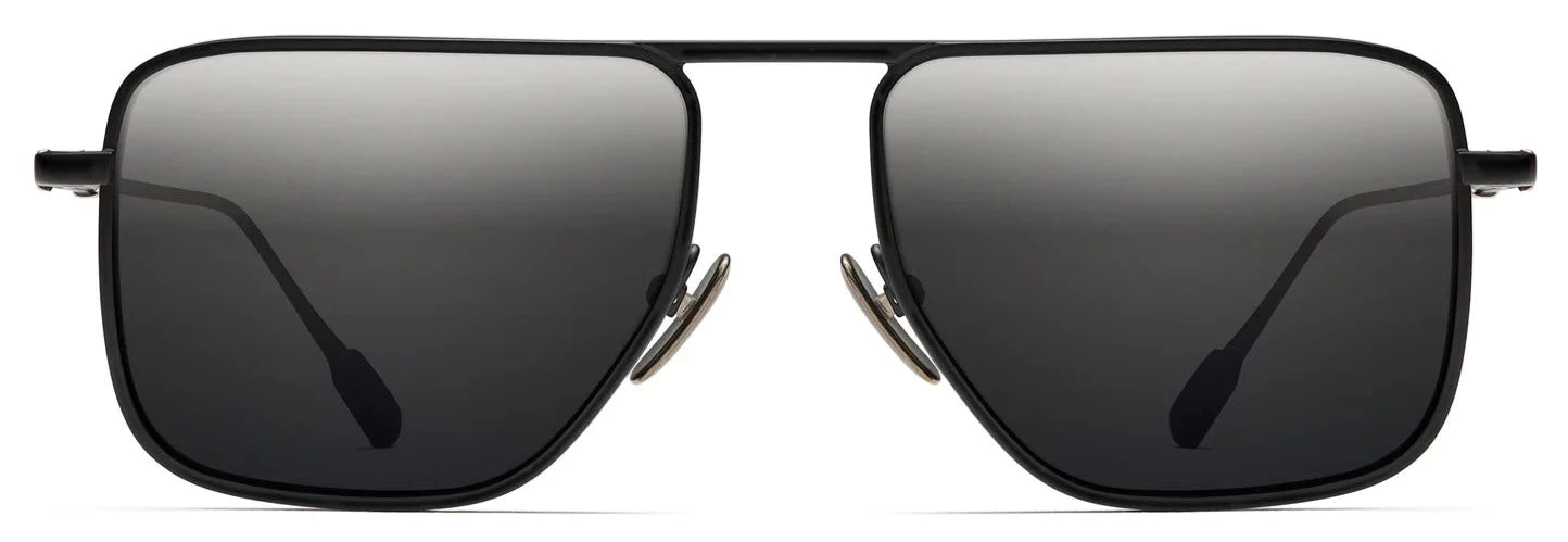 Alexander Daas - Robert Marc Series 7: 7006 Sunglasses - Matte Black - Front View