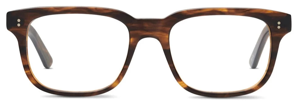 Alexander Daas - SALT Optics Campbell Eyeglasses - Matte Amber - Front View