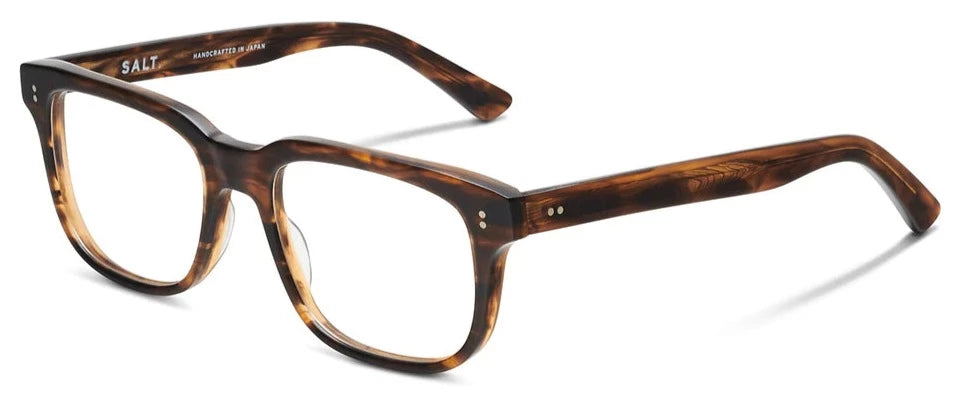 Alexander Daas - SALT Optics Campbell Eyeglasses - Matte Amber - Side View