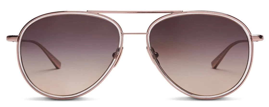 Alexander Daas - SALT Optics Columbia Sunglasses - Rose Gold  - Front View