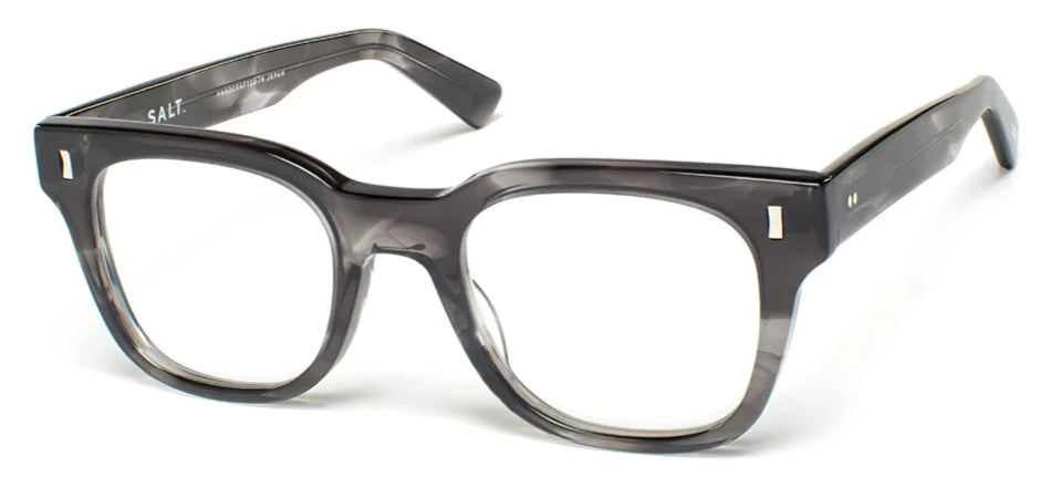 Alexander Daas - SALT Optics Jennings Eyeglasses - Cold Grey - Side View