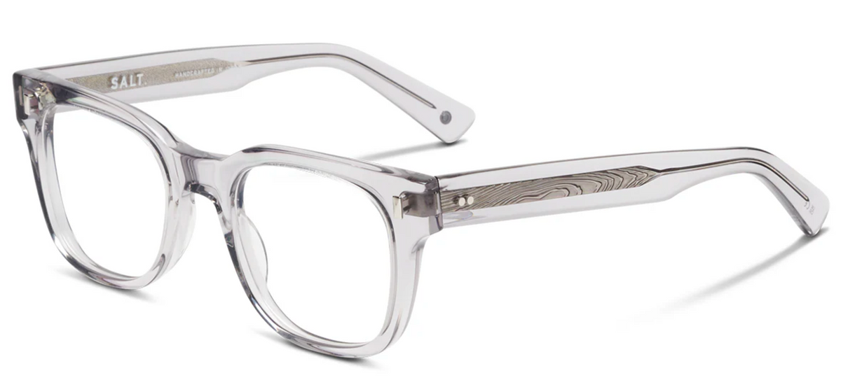 Alexander Daas - SALT Optics Jennings Eyeglasses - Smoke Grey - Side View
