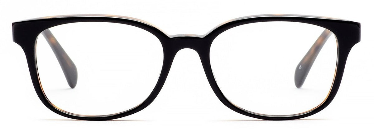 Alexander Daas - SALT Optics Karen Eyeglasses - Black Oak - Front View