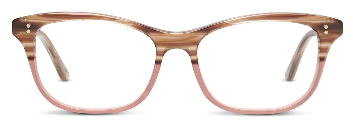 Alexander Daas - SALT Optics Mackay Eyeglasses - Rose Oak - Front View