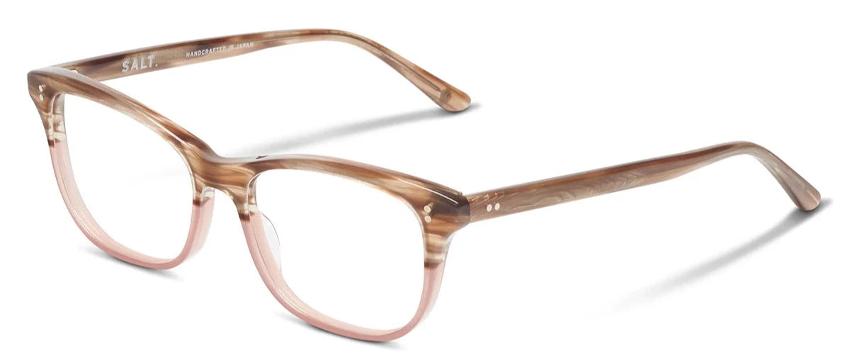 Alexander Daas - SALT Optics Mackay Eyeglasses - Rose Oak - Side View