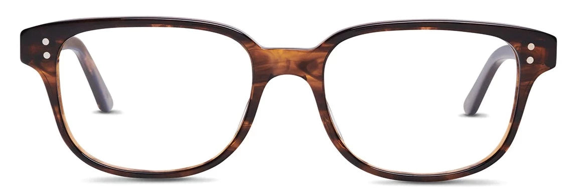 Alexander Daas - SALT Optics Nelson 52 Eyeglasses - Amber Glacier - Front View