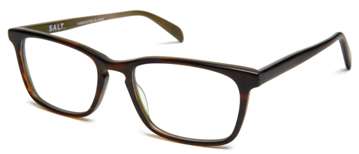 Alexander Daas - SALT Optics Reid Eyeglasses - Matte Tweed Moss - Side View