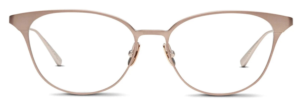 Alexander Daas - SALT Optics Shannon Eyeglasses - Matte Rose Gold - Front View