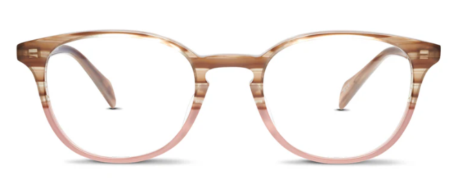 Alexander Daas - SALT Optics Tiffany Eyeglasses - Rose Oak - Front View