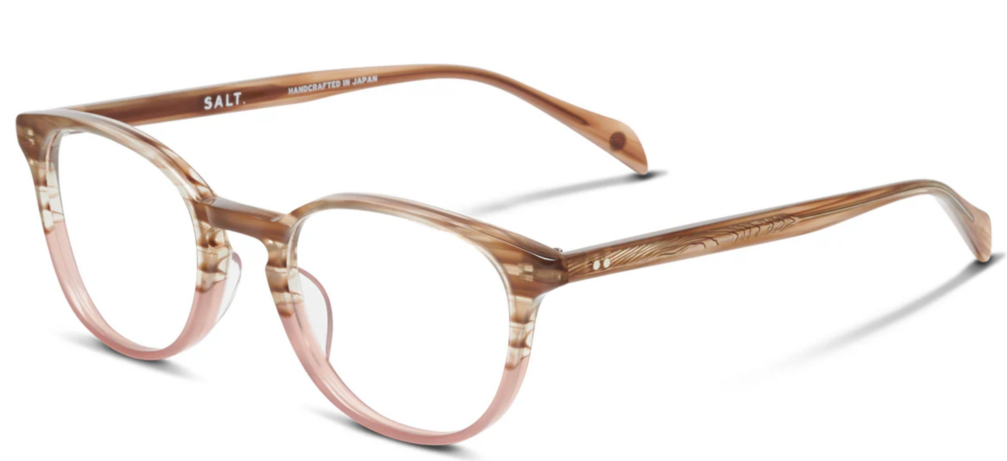 Alexander Daas - SALT Optics Tiffany Eyeglasses - Rose Oak - Side View