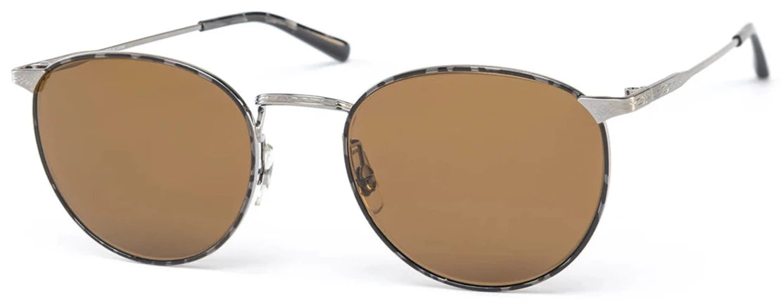 Alexander Daas - Salt Optics Brower Sunglasses - Antique Silver & Polarized Brown - Side View