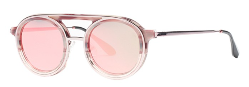 Alexander Daas - Thierry Lasry Stormy 340 Brown Horn/Rose Gold Sunglasses - Side View