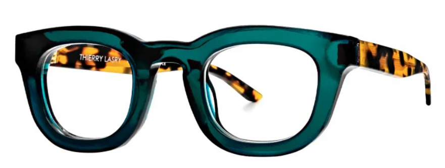 Alexander Daas - Thierry Lasry Thundery 3473 Emerald Green/Tokyo Tortoise Eyeglasses - Side View