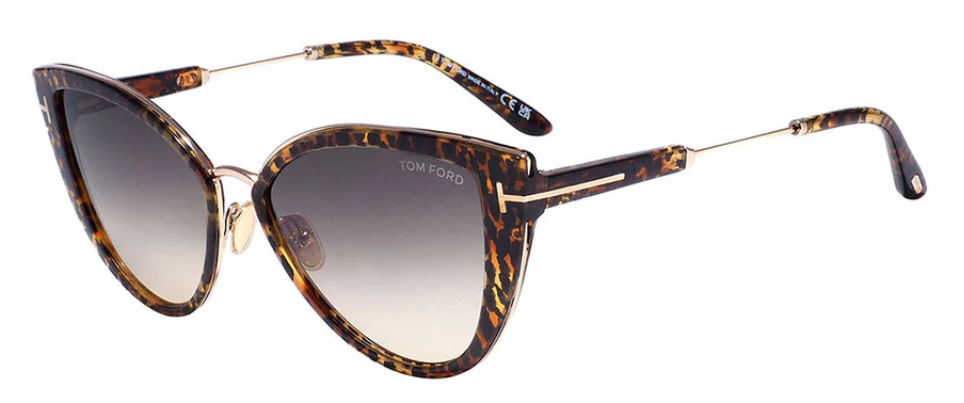 Alexander Daas - Tom Ford Anjelica FT0868 Sunglasses - Leopard Vintage Havana - Side View