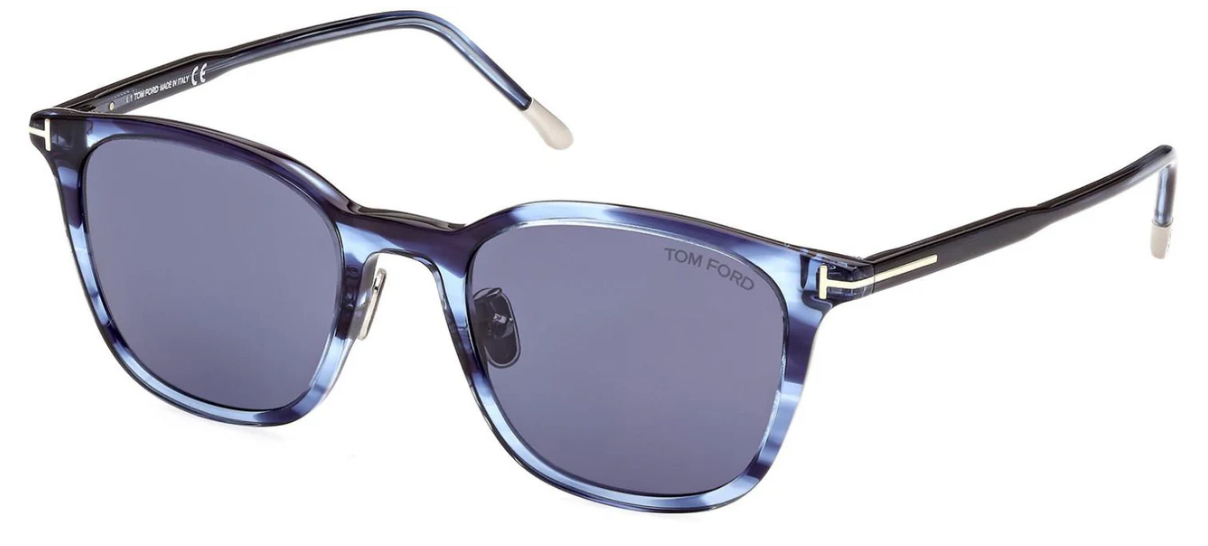 Alexander Daas - Tom Ford FT0956-D Sunglasses - Blue Stripe-Blue - Side View