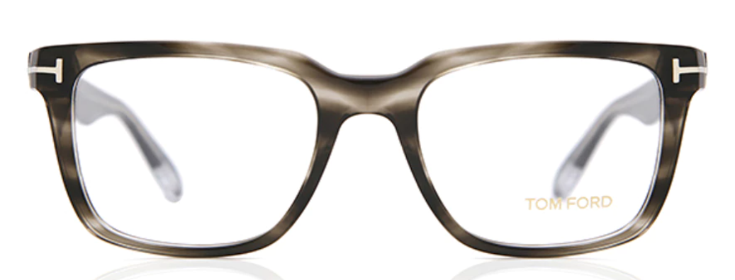 Alexander Daas - Tom Ford FT5304 Eyeglasses - Gray Stripe - Front View