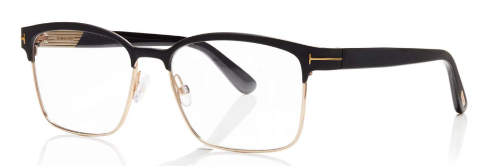 Alexander Daas - Tom Ford FT5323 Eyeglasses - Black & Gold - Side View
