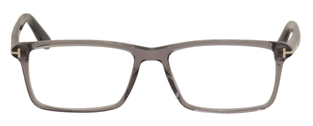 Alexander Daas - Tom Ford FT5408 Eyeglasses - Transparent Grey - Front View