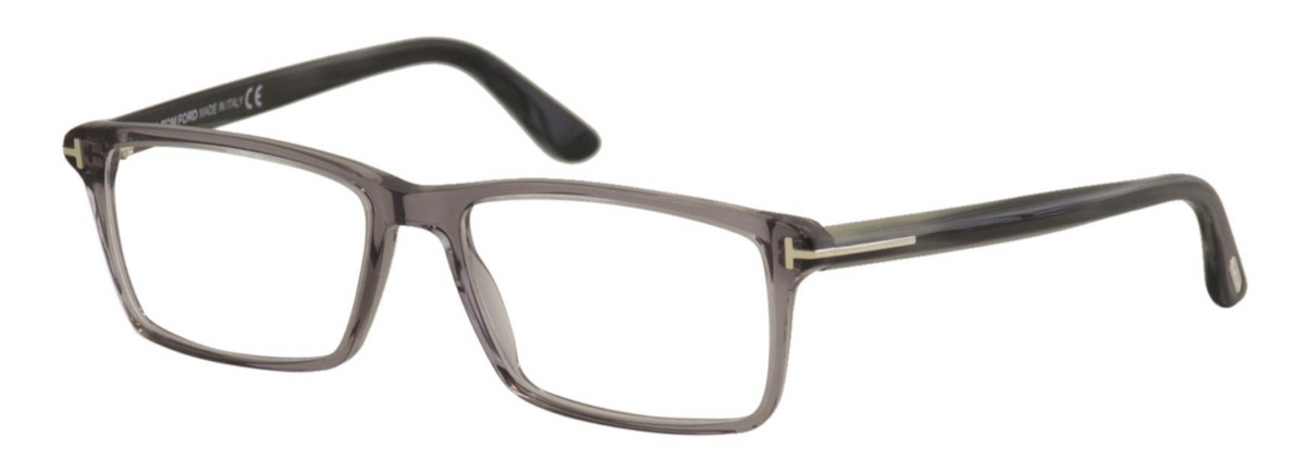 Alexander Daas - Tom Ford FT5408 Eyeglasses - Transparent Grey - Side View