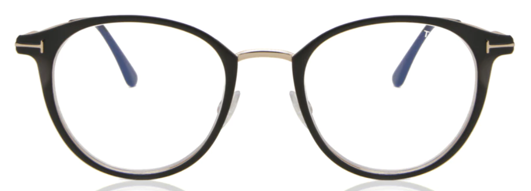 Alexander Daas - Tom Ford FT5528-B Eyeglasses - Matte Black - Front View