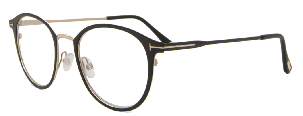 Alexander Daas - Tom Ford FT5528-B Eyeglasses - Matte Black - Side View