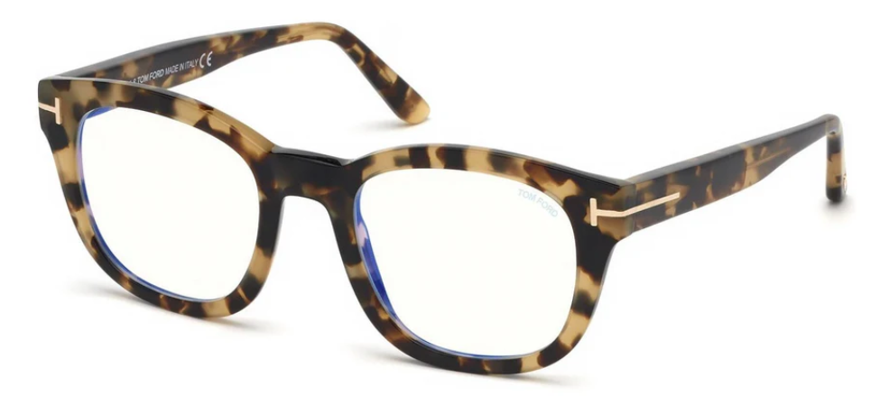 Alexander Daas - Tom Ford FT5542-B Eyeglasses - Colored Havana - Side View