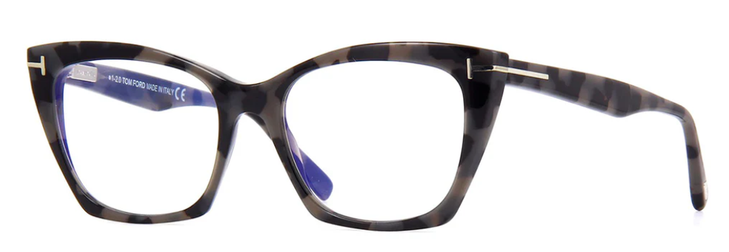 Alexander Daas - Tom Ford FT5709-B Eyeglasses - Dark Grey Havana - Side View