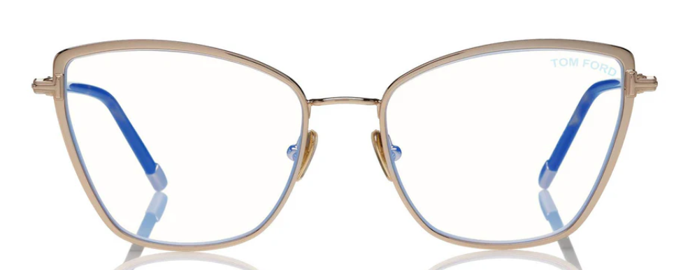 Alexander Daas - Tom Ford FT5740-B Eyeglasses - Rose Gold &amp; Dark Havana - Front View