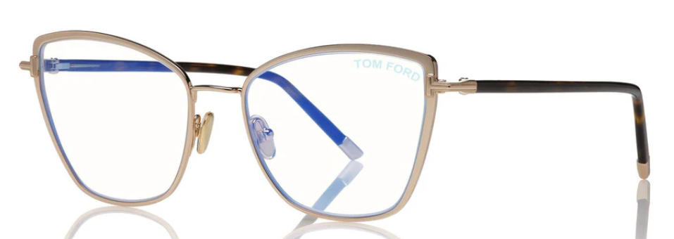 Alexander Daas - Tom Ford FT5740-B Eyeglasses - Rose Gold & Dark Havana - Side View