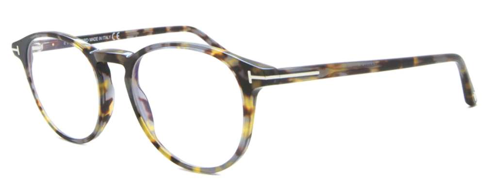 Alexander Daas - Tom Ford FT5803-B Eyeglasses - Colored Havana - Side View