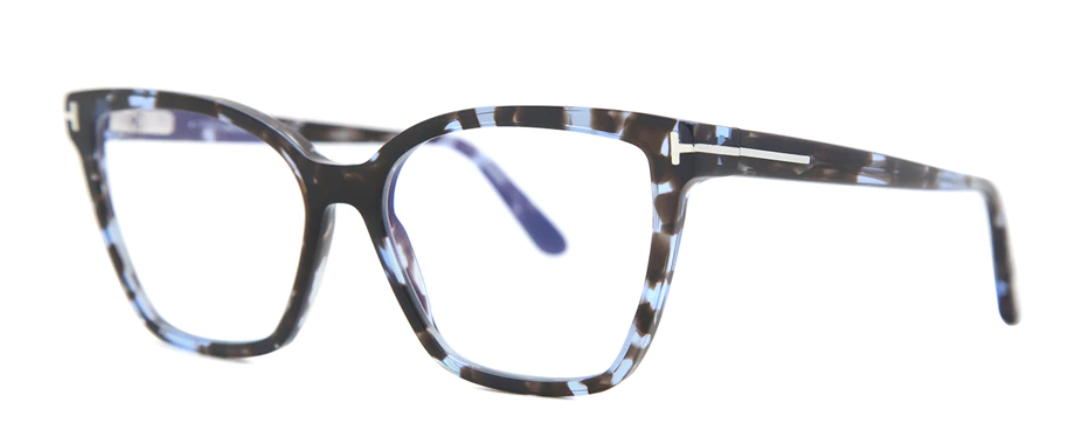 Alexander Daas - Tom Ford FT5812-B Eyeglasses - 055 Blue Havana - Side View