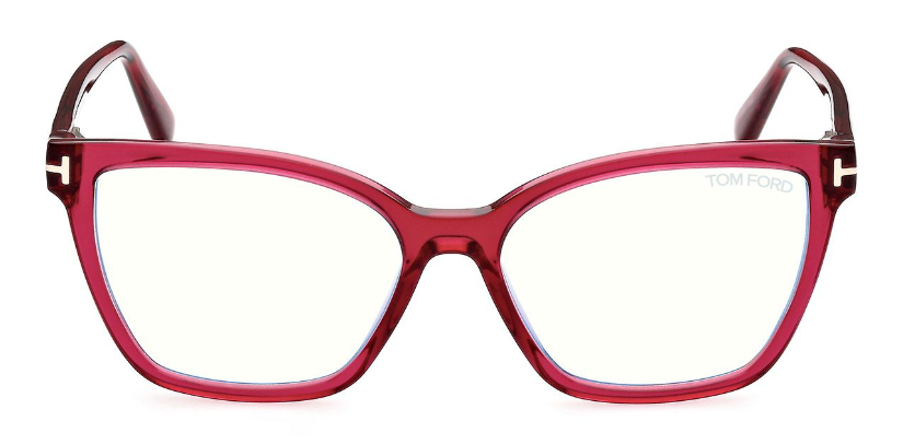 Alexander Daas - Tom Ford FT5812-B Eyeglasses - Transparent Fuchsia - Front View