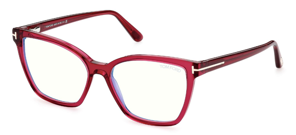 Alexander Daas - Tom Ford FT5812-B Eyeglasses - Transparent Fuchsia - Side View