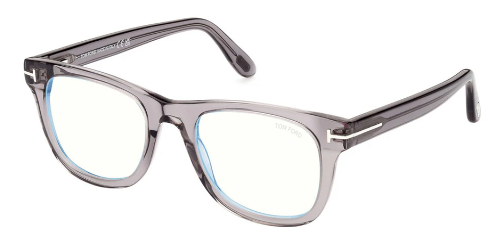 Alexander Daas - Tom Ford FT5820-B 020 Transparent Grey Eyeglasses - Side View