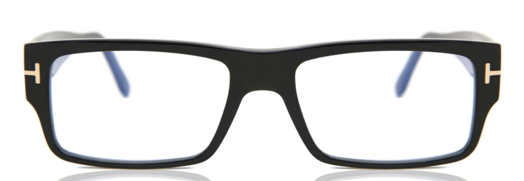 Alexander Daas - Tom Ford FT5835-B Eyeglasses - Shiny Black - Front View