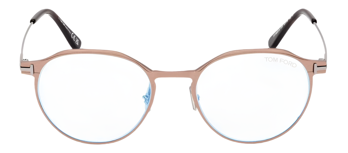Alexander Daas - Tom Ford FT5866-B Eyeglasses - Matte Light Bronze - Front View