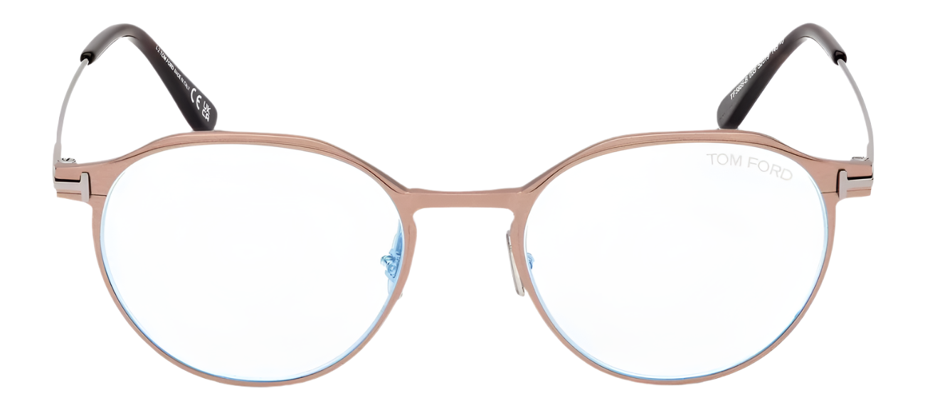 Alexander Daas - Tom Ford FT5866-B Eyeglasses - Matte Light Bronze - Front View