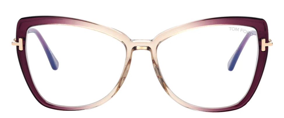 Alexander Daas - Tom Ford FT5882-B 083 Violet Gradient Eyeglasses - Front View