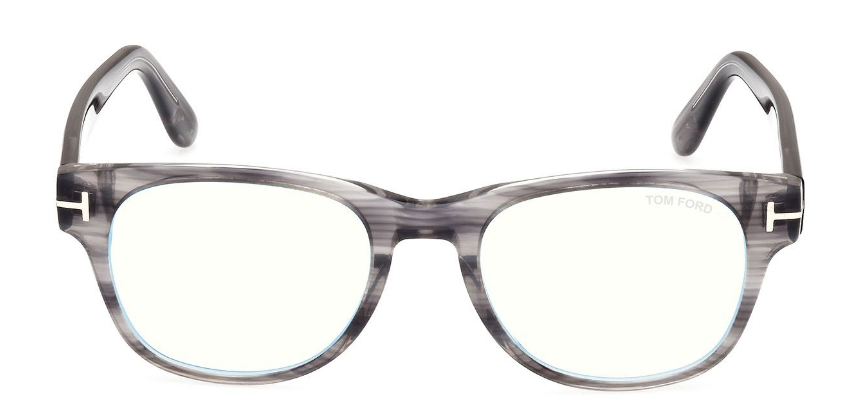 Alexander Daas - Tom Ford FT5898-BV Eyeglasses - Grey Stripe - Front View