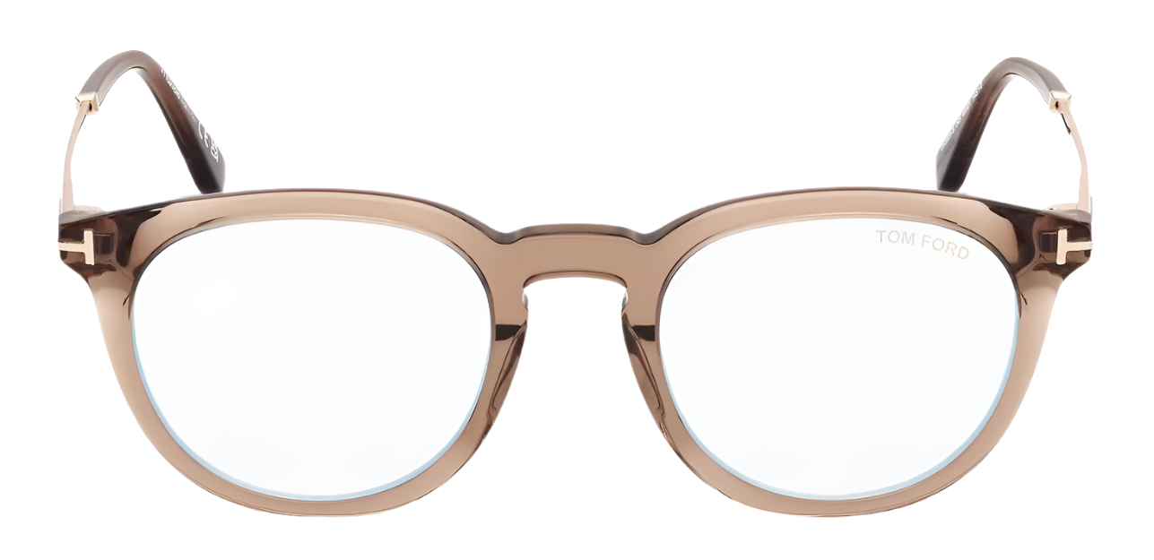 Alexander Daas - Tom Ford FT5905-B Eyeglasses - Shiny Light Brown - Front View