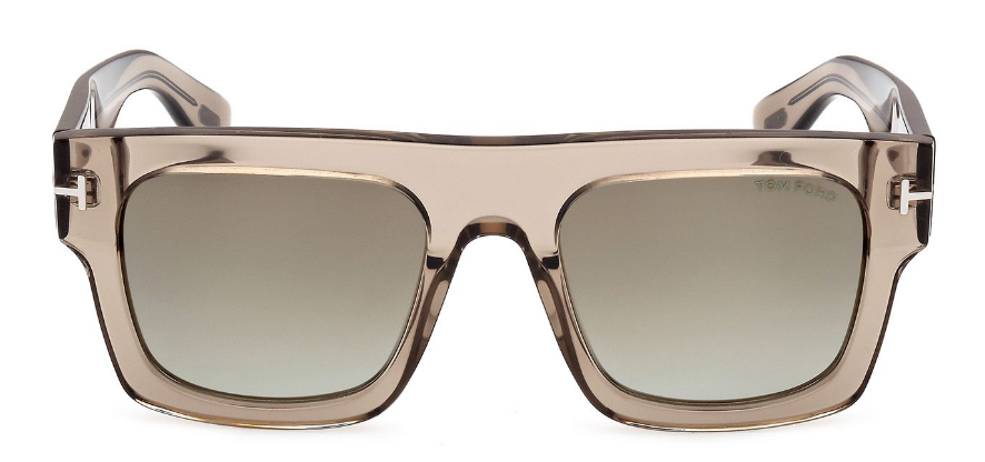 Alexander Daas - Tom Ford Fausto Ft0711 Sunglasses - Light Brown Crystal-Brown Gradient - Front View