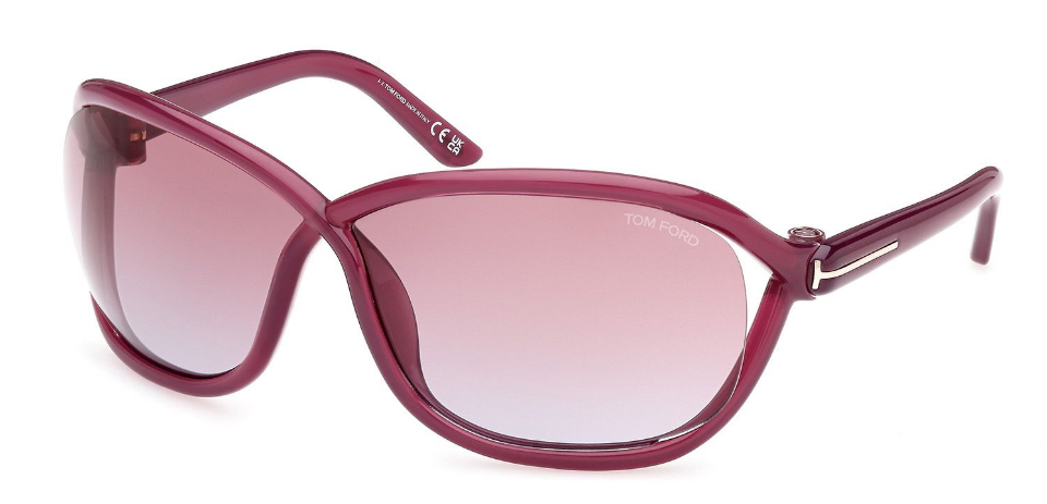 Alexander Daas - Tom Ford Fernanda FT1069 Sunglasses - Shiny Purple-Violet Gradient - Side View